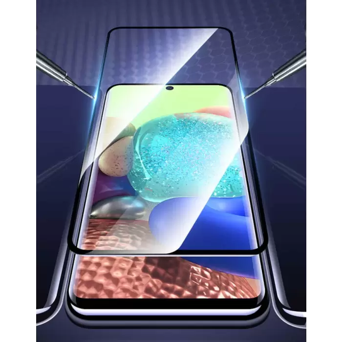 Samsung Galaxy A15 Lopard Kenarları Kırılmaya Dayanıklı Cam Ekran Koruyucu