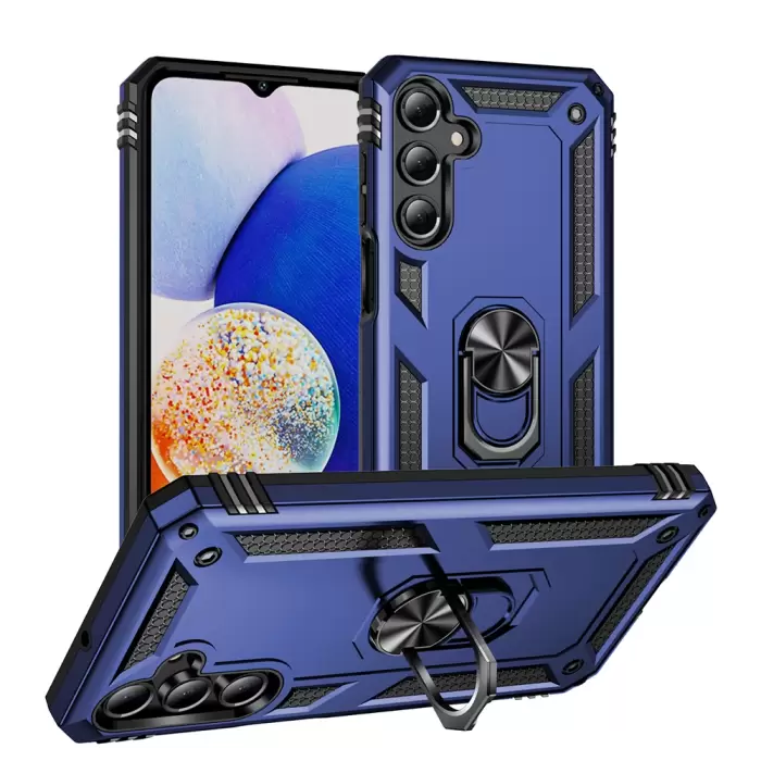 Samsung Galaxy A16 Kılıf Lopard Kamera Korumalı Yüzüklü Tasarım Armor Vega