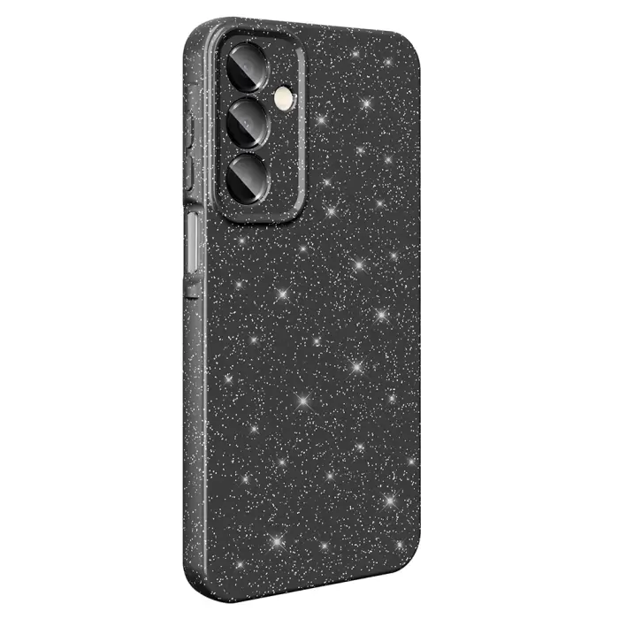 Samsung Galaxy A16 Kılıf Simli Işılıtılı Renkli Parlak Kamera Korumalı Silikon Kapak Koton