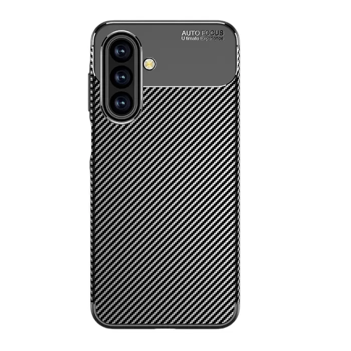 Samsung Galaxy A17 Kılıf Lopard Kamera Korumalı Karbon Desenli Negro Kapak Yüzey Kılıf