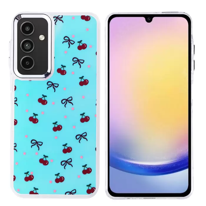 Samsung Galaxy A25 Kılıf Airbag Tasarımlı Lopard Hadra Kapak