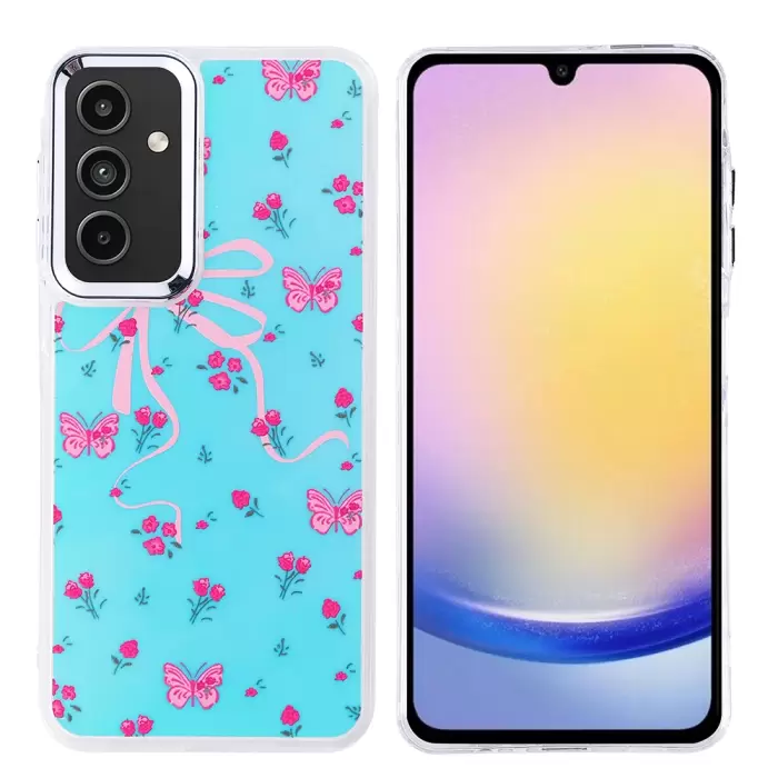 Samsung Galaxy A25 Kılıf Airbag Tasarımlı Lopard Hadra Kapak