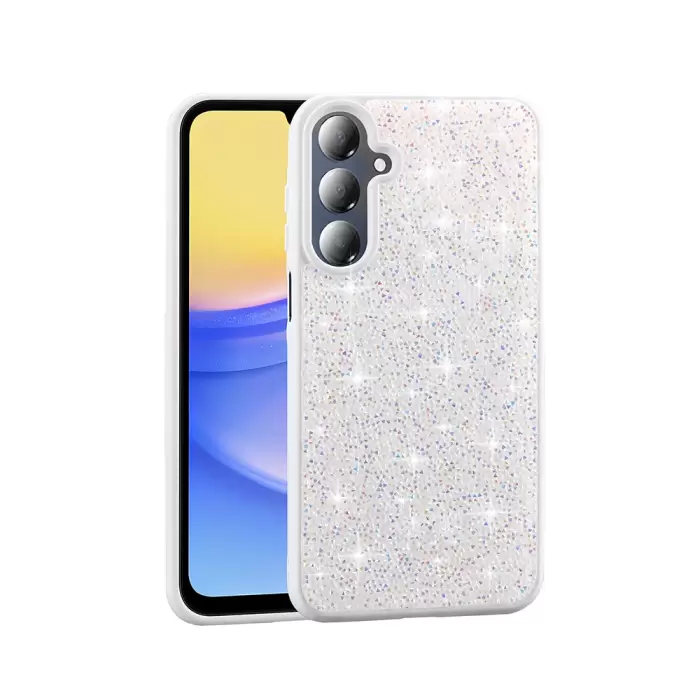 Samsung Galaxy A26 Kılıf Parlak Taşlı Tasarım Lopard Pırlanta Kapak