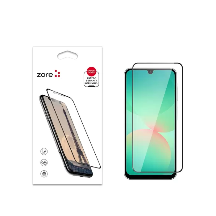 Samsung Galaxy A26 Uyumlu Tam Kaplayan Ekran Koruyucu Seramik-nano Esnek Kırılmaz