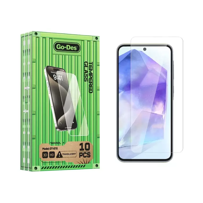 Samsung Galaxy A35 Go Des Parmak İzi Bırakmayan 9h Oleofobik Bom Glass Ekran Koruyucu 10lu Paket