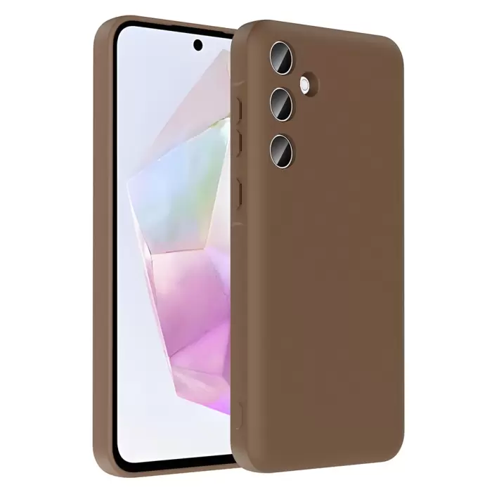 Samsung Galaxy A36 Kılıf Kamera Korumalı Kartlık Hazneli Lopard Vitra Kapak