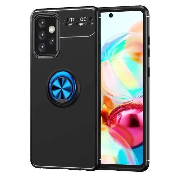 Samsung Galaxy A52 Kılıf Lopard Kamera Korumalı Yüzüklü Standlı Koruyucu Orjinal Kalite Ravel