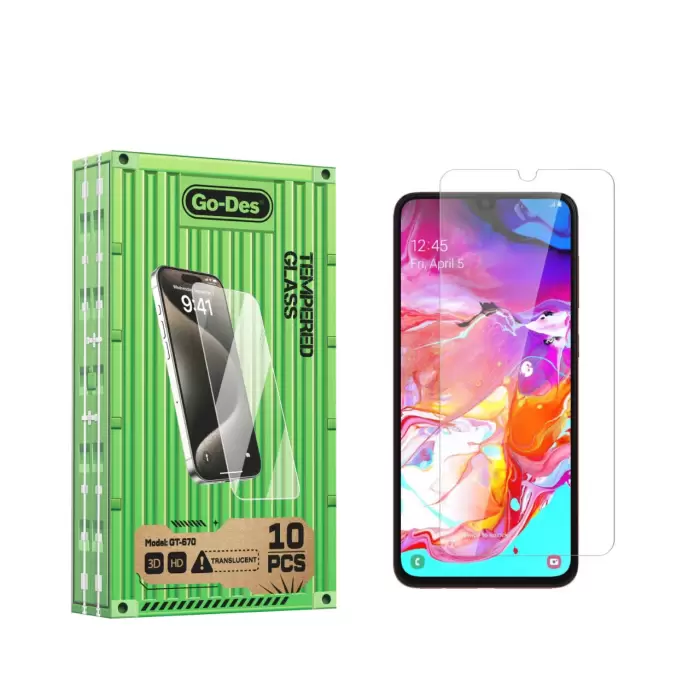 Samsung Galaxy A70 Lopard Parmak İzi Bırakmayan 9h Oleofobik Bom Glass Ekran Koruyucu