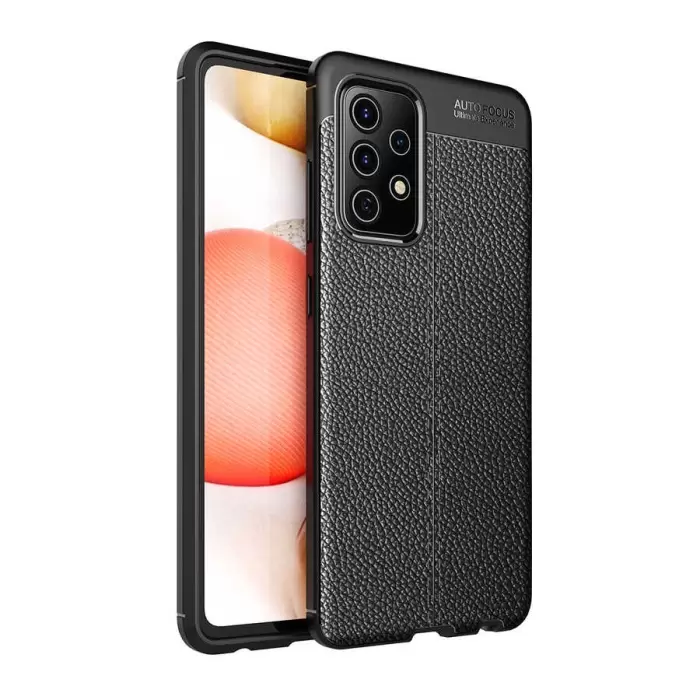 Samsung Galaxy A72 Kılıf Lopard Kamera Korumalı Deri Orjinal Görünümlü Kapak Niss