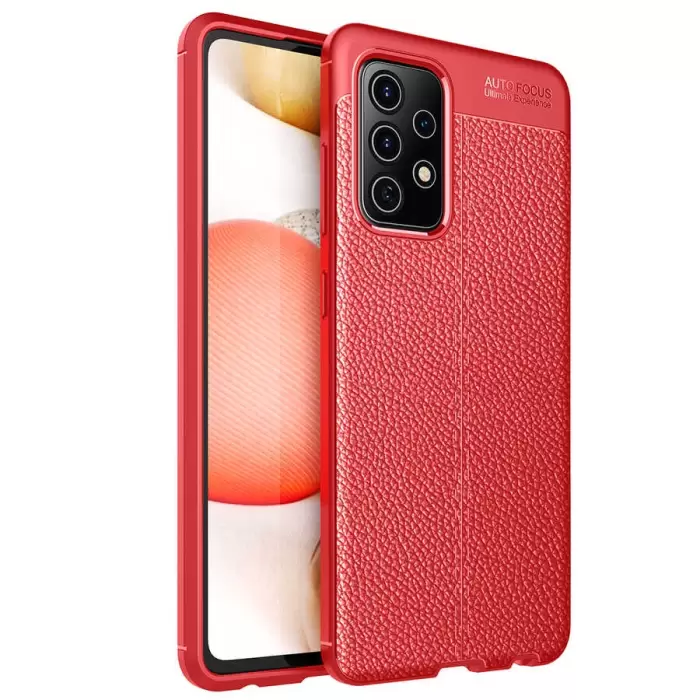 Samsung Galaxy A72 Kılıf Lopard Kamera Korumalı Deri Orjinal Görünümlü Kapak Niss