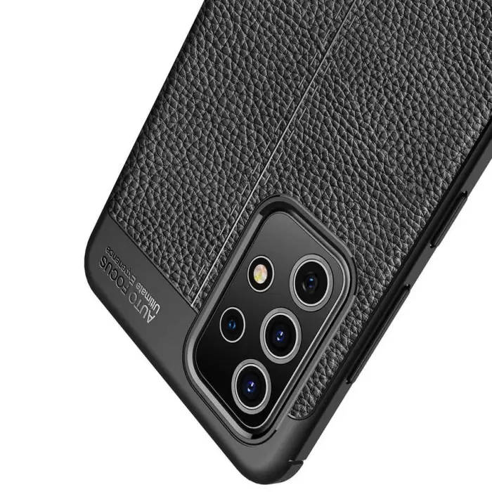 Samsung Galaxy A72 Kılıf Lopard Kamera Korumalı Deri Orjinal Görünümlü Kapak Niss
