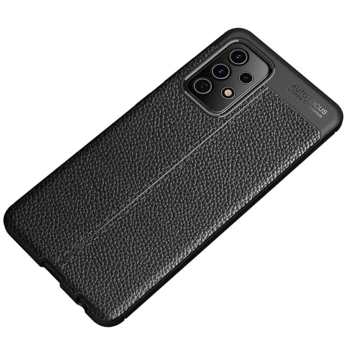 Samsung Galaxy A72 Kılıf Lopard Kamera Korumalı Deri Orjinal Görünümlü Kapak Niss