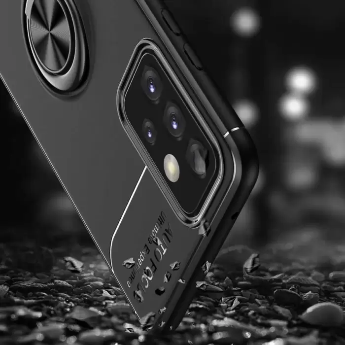 Samsung Galaxy A72 Kılıf Lopard Kamera Korumalı Yüzüklü Standlı Koruyucu Orjinal Kalite Ravel