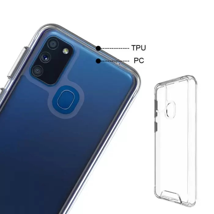 Samsung Galaxy M30S Kılıf Darbe Emici Kalın Sert Yumuşak Tuşlu Sert Gard Silikon Kapak