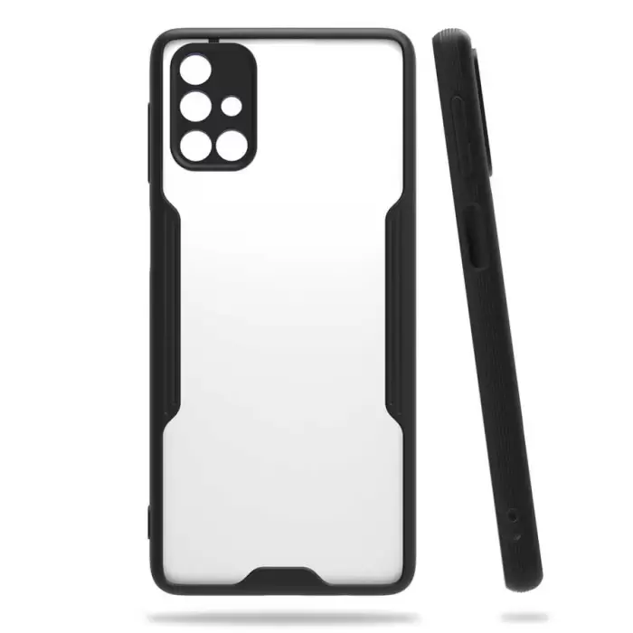Samsung Galaxy M31S Kılıf Parfe Silikon Kapak Kamera Korumalı Kılıf Ultra Ince Buzlu Mat Renkli