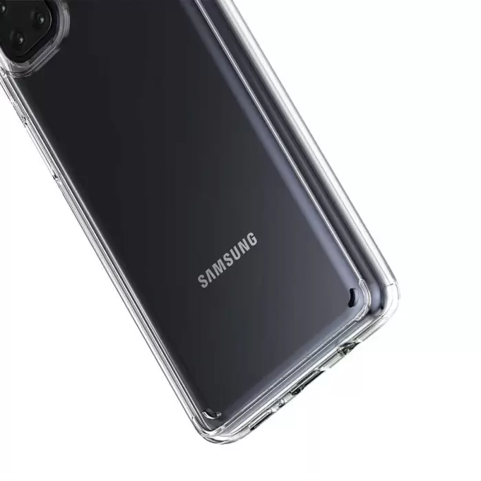 Samsung Galaxy M51 Coss Sert Darbe Emici Silikon Şeffaf Kamera Korumalı Arka Kapak