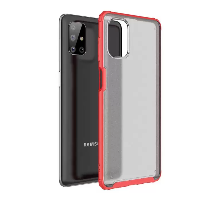 Samsung Galaxy M51 Kılıf Lopard Military Armor Köşe Korumalı Mat Sırt Ince Lüks Kapak Volks
