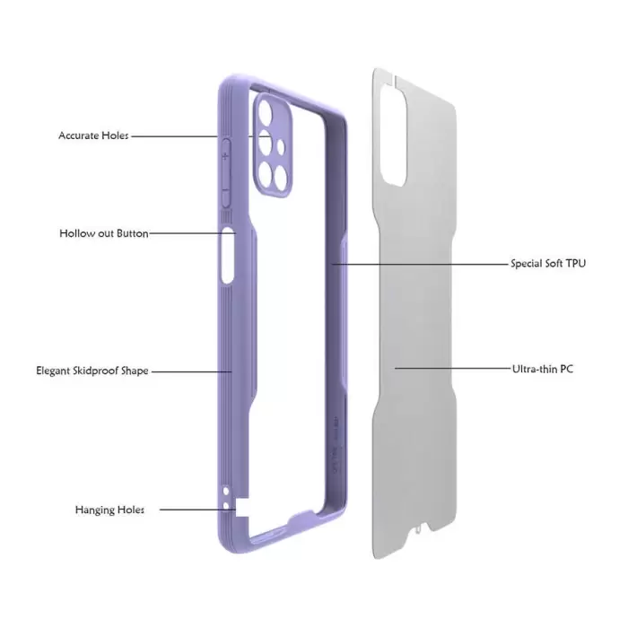 Samsung Galaxy M51 Kılıf Parfe Silikon Kapak Kamera Korumalı Kılıf Ultra Ince Buzlu Mat Renkli