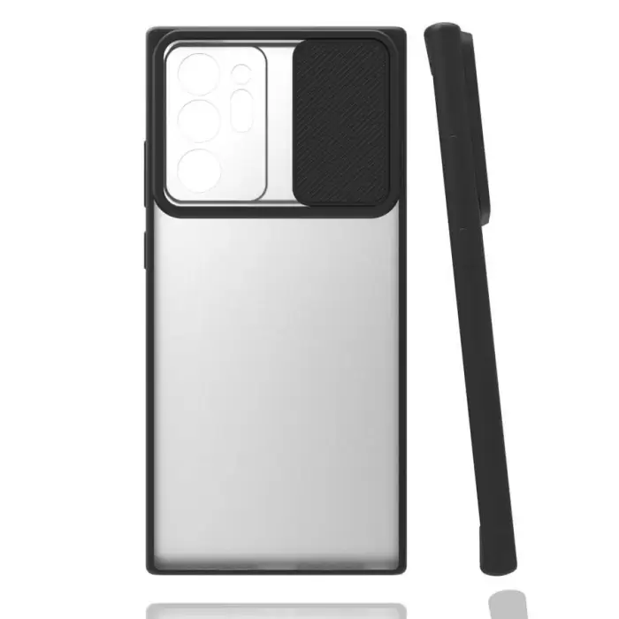 Samsung Galaxy Note 20 Ultra Kılıf Lopard Slayt Sürgülü Kamera Korumalı Renkli Silikon Kapak