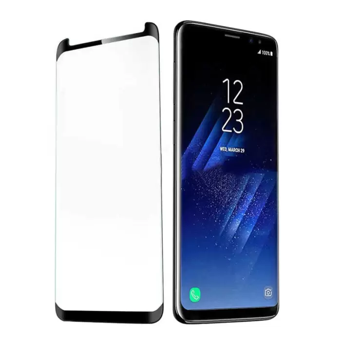 Samsung Galaxy Note 9 Lopard Kavisli Full Yapışkanlı Cam Ekran Koruyucu