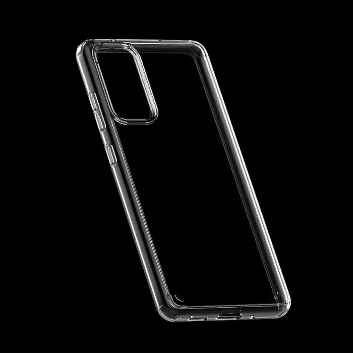 Samsung Galaxy S20 FE Coss Sert Darbe Emici Silikon Şeffaf Kamera Korumalı Arka Kapak