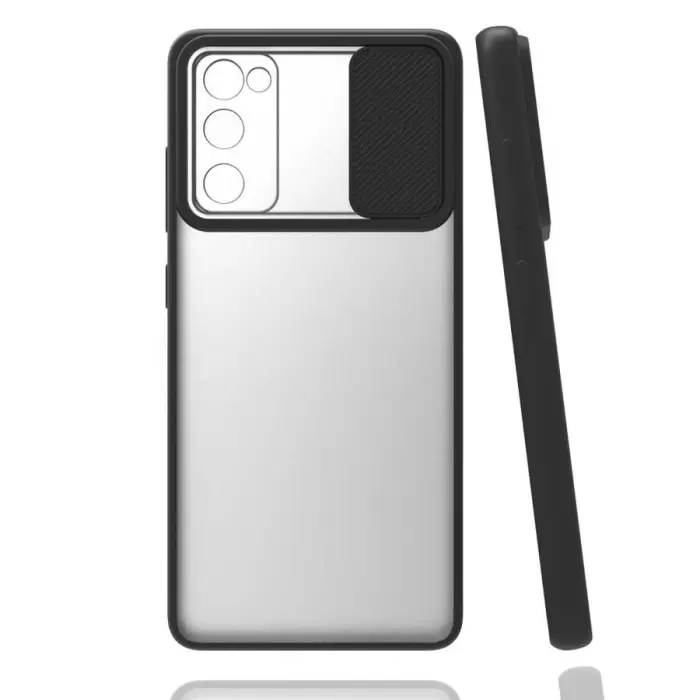 Samsung Galaxy S20 FE Kılıf Lopard Slayt Sürgülü Kamera Korumalı Renkli Silikon Kapak