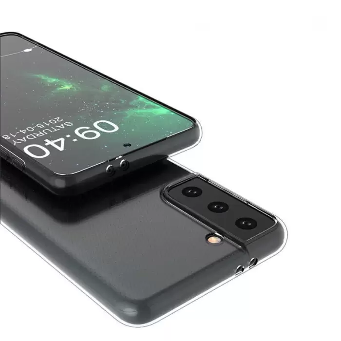 Samsung Galaxy S21 Kılıf Lopard Kamera Korumalı Renksiz Şeffaf Esnek Silikon Kapak Süper