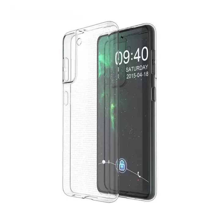 Samsung Galaxy S21 Kılıf Lopard Kamera Korumalı Renksiz Şeffaf Esnek Silikon Kapak Süper