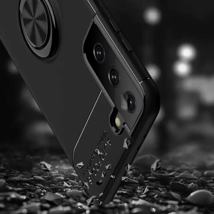 Samsung Galaxy S21 Kılıf Lopard Kamera Korumalı Yüzüklü Standlı Koruyucu Orjinal Kalite Ravel