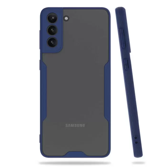 Samsung Galaxy S21 Kılıf Parfe Silikon Kapak Kamera Korumalı Kılıf Ultra Ince Buzlu Mat Renkli
