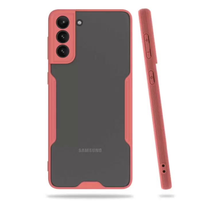 Samsung Galaxy S21 Kılıf Parfe Silikon Kapak Kamera Korumalı Kılıf Ultra Ince Buzlu Mat Renkli