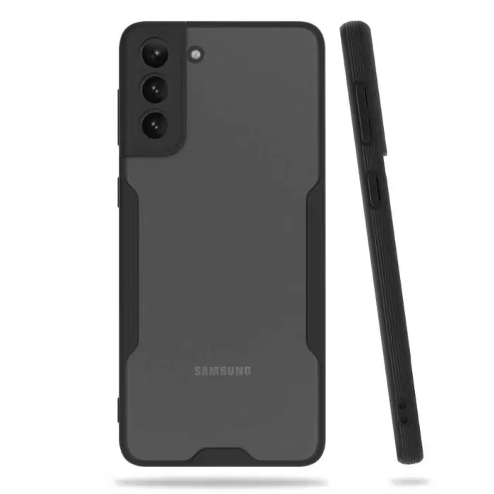 Samsung Galaxy S21 Kılıf Parfe Silikon Kapak Kamera Korumalı Kılıf Ultra Ince Buzlu Mat Renkli