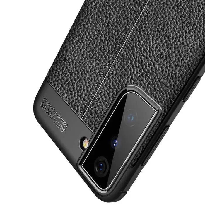 Samsung Galaxy S21 Plus Kılıf Lopard Kamera Korumalı Deri Orjinal Görünümlü Kapak Niss