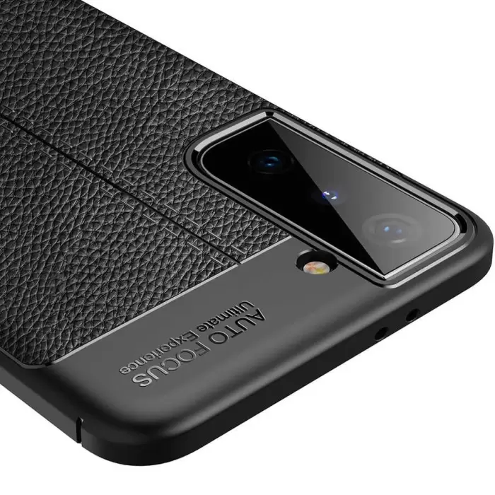 Samsung Galaxy S21 Plus Kılıf Lopard Kamera Korumalı Deri Orjinal Görünümlü Kapak Niss