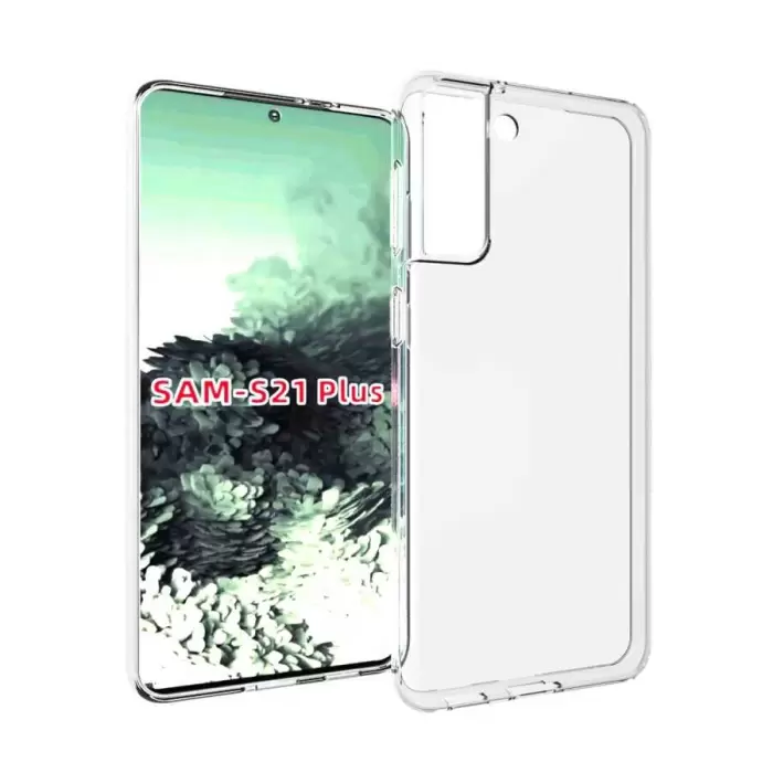 Samsung Galaxy S21 Plus Kılıf Lopard Kamera Korumalı Renksiz Şeffaf Esnek Silikon Kapak Süper