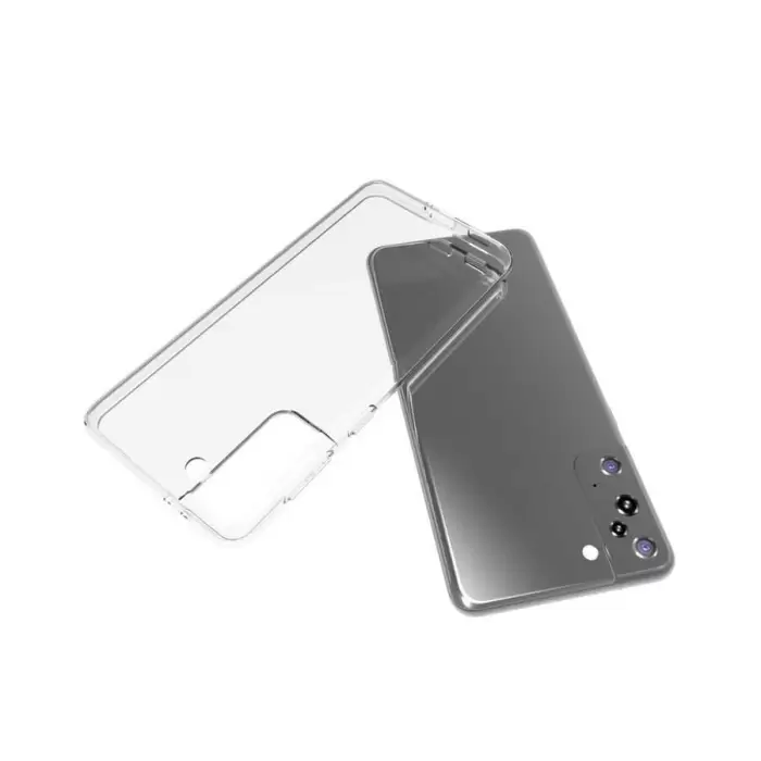 Samsung Galaxy S21 Plus Kılıf Lopard Kamera Korumalı Renksiz Şeffaf Esnek Silikon Kapak Süper
