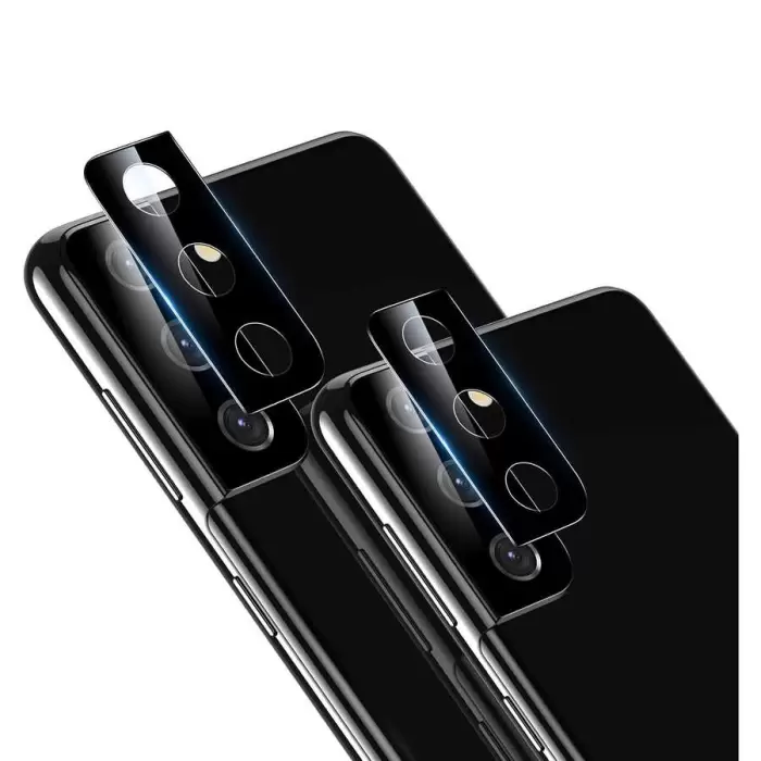 Samsung Galaxy S21 Plus Lopard Lens Koruma Parlak Renkli Kamera Koruyucu Cam Filmi