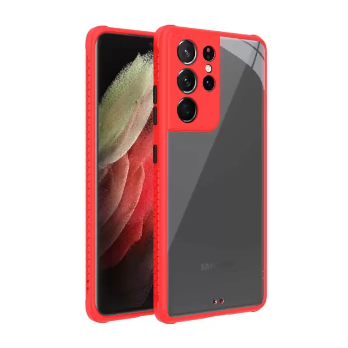 Samsung Galaxy S21 Ultra Kılıf ​​Lopard Kaff Kapak