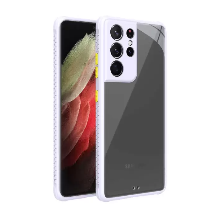 Samsung Galaxy S21 Ultra Kılıf ​​Lopard Kaff Kapak