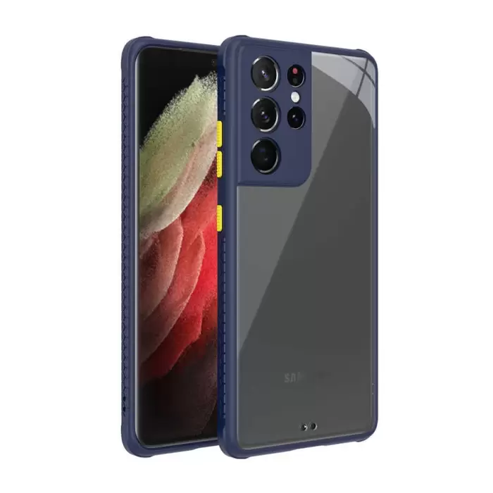 Samsung Galaxy S21 Ultra Kılıf ​​Lopard Kaff Kapak