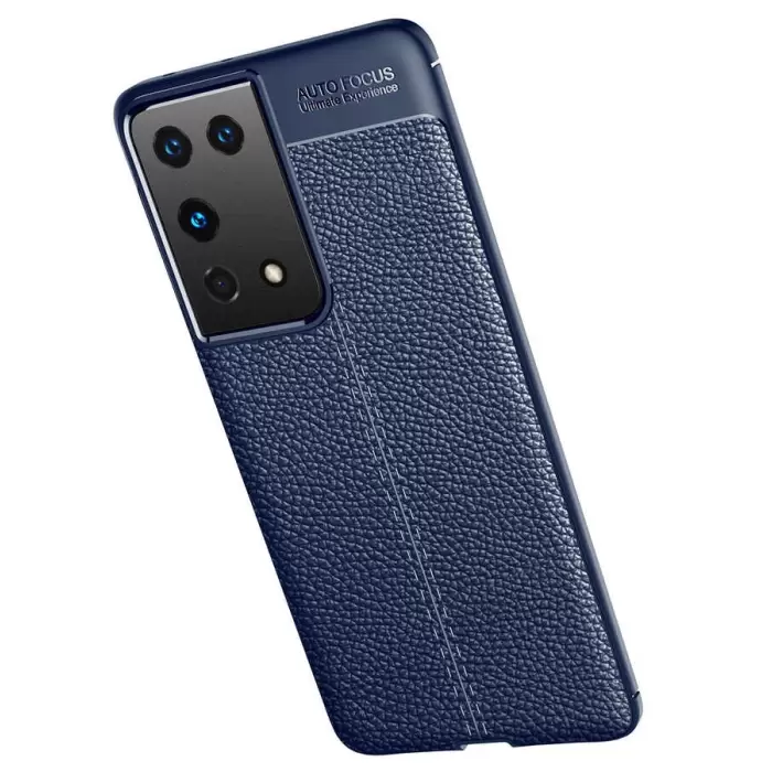 Samsung Galaxy S21 Ultra Kılıf Lopard Kamera Korumalı Deri Orjinal Görünümlü Kapak Niss