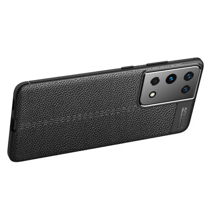 Samsung Galaxy S21 Ultra Kılıf Lopard Kamera Korumalı Deri Orjinal Görünümlü Kapak Niss