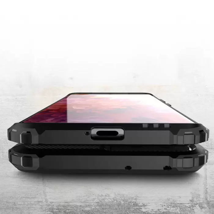 Samsung Galaxy S21 Ultra Kılıf Lopard Orijinal Katman Köşe Koruma Crash Silikon Tank Kapak