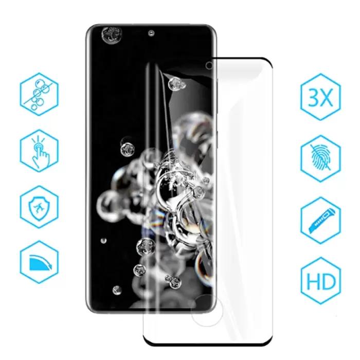 Samsung Galaxy S21 Ultra Lopard Süper Pet Ekran Koruyucu Jelatin