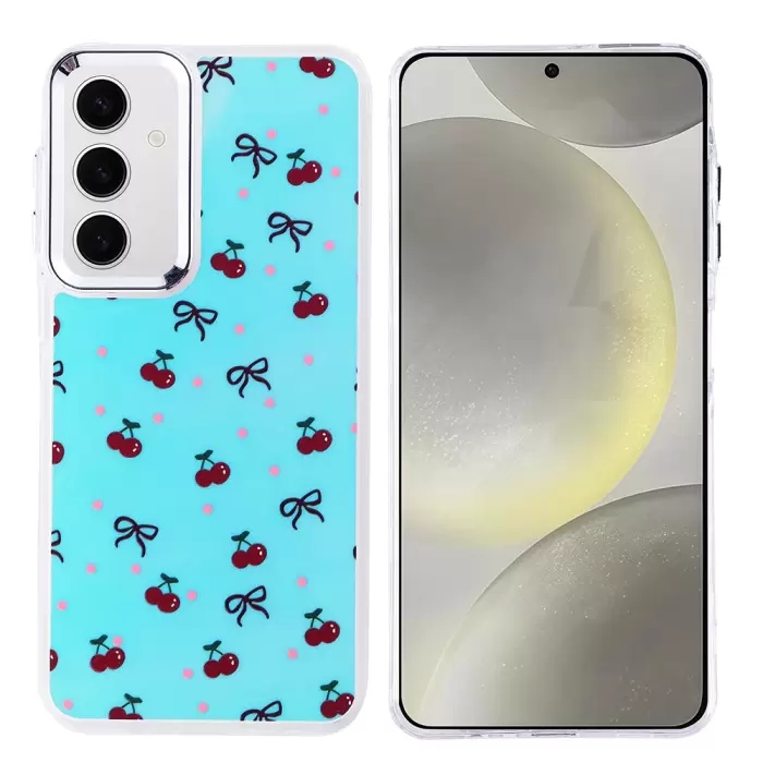 Samsung Galaxy S24 Fe Kılıf Airbag Tasarımlı Lopard Hadra Kapak