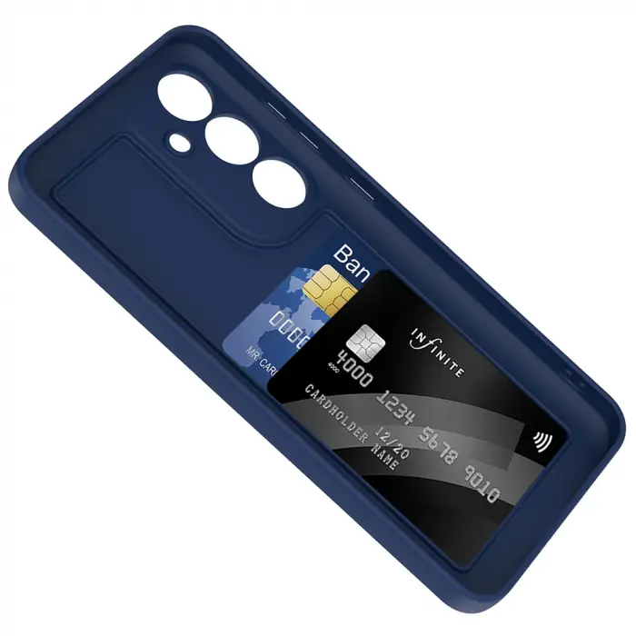 Samsung Galaxy S24 Fe Kılıf Kamera Korumalı Kartlık Hazneli Lopard Vitra Kapak