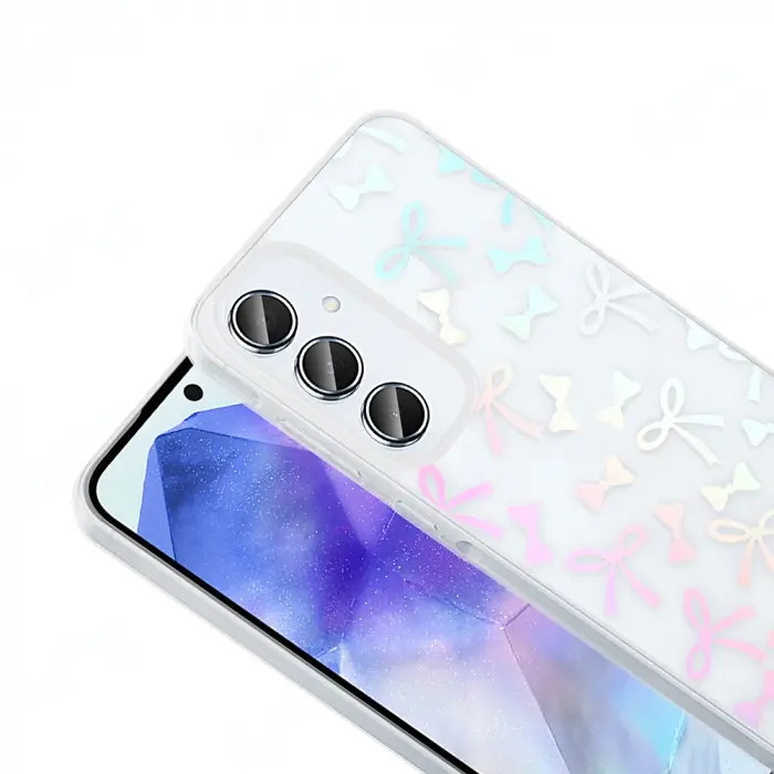 Samsung Galaxy S24 Fe Kılıf Şeffaf Figürlü Lopard Folk Sert Kapak