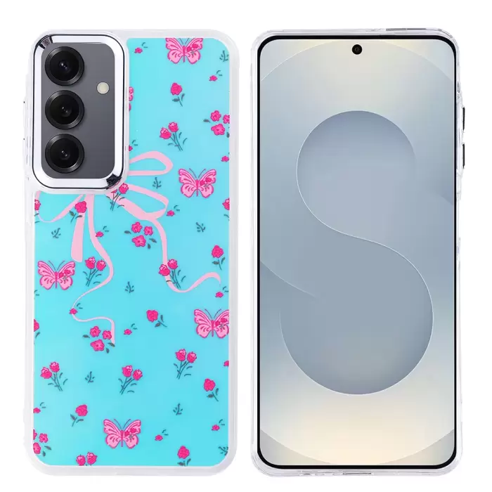 Samsung Galaxy S24 Kılıf Airbag Tasarımlı Lopard Hadra Kapak