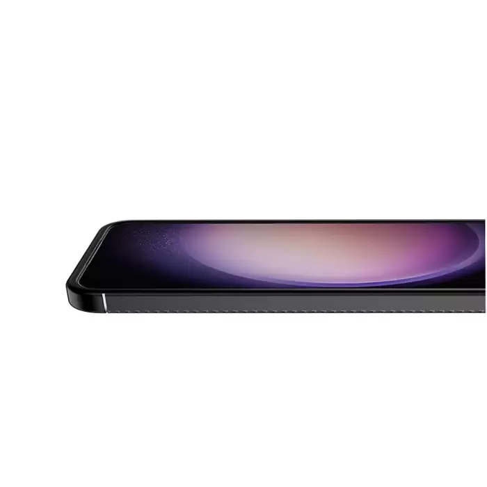 Samsung Galaxy S24 Plus Kılıf Lopard Kamera Korumalı Karbon Desenli Negro Kapak Orijinal Yüzey Kılıf