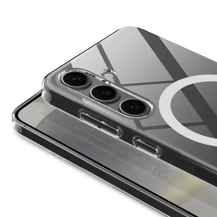 Samsung Galaxy S24 Plus Kılıf Kamera Korumalı Porto Silikon Magsafe Uyumlu Sert Pc Kapak